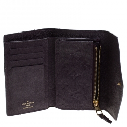 Louis Vuitton Grenat Empreinte Leather Curieuse Wallet