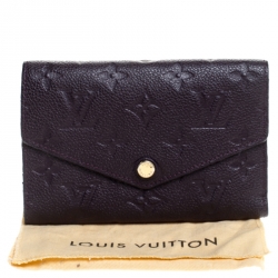 Louis Vuitton Grenat Empreinte Leather Curieuse Wallet
