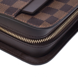 Pre Owned Louis Vuitton Damier Ebene Canvas Saint Louis Clutch