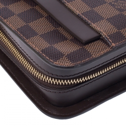 Pre Owned Louis Vuitton Damier Ebene Canvas Saint Louis Clutch