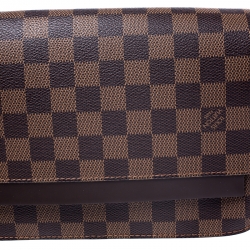 Pre Owned Louis Vuitton Damier Ebene Canvas Saint Louis Clutch