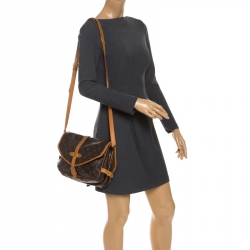 Pre Owned Louis Vuitton Monogram Canvas Saumur 30 Bag