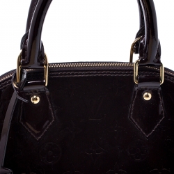 Pre Owned Louis Vuitton Amarante Monogram Vernis Alma BB Bag