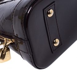 Pre Owned Louis Vuitton Amarante Monogram Vernis Alma BB Bag