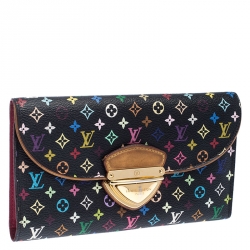 Louis Vuitton White Monogram Multicolor Canvas Eugenie Wallet
