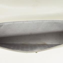 Pre Owned Louis Vuitton White Suhali Leather L'Aimable Bag