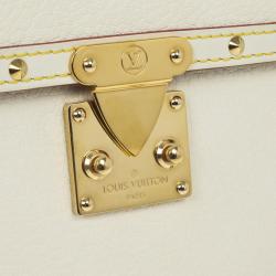 Pre Owned Louis Vuitton White Suhali Leather L'Aimable Bag