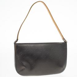 Pre Owned Louis Vuitton Pewter Monogram Mat Fowler Shoulder Bag