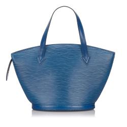 مملوكة مسبقًا حقيبة لوي فيتون سان جاك جلد أزرق توليدو إيبي بحمالة طويلة PM 