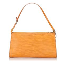 مملوكة مسبقًا Louis Vuitton Orange Epi Leather Pochette Accessoires Shoulder Bag