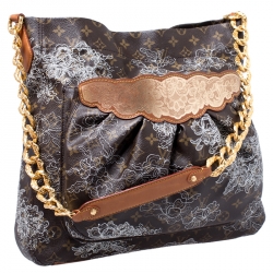 Pre Owned Louis Vuitton Monogram Canvas Limited Edition Dentelle Fersen GM Bag