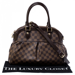 Pre Owned Louis Vuitton Damier Ebene Canvas Trevi PM Bag