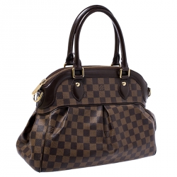 Pre Owned Louis Vuitton Damier Ebene Canvas Trevi PM Bag