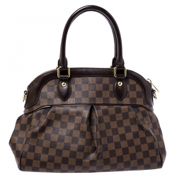 Pre Owned Louis Vuitton Damier Ebene Canvas Trevi PM Bag