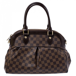 Pre Owned Louis Vuitton Damier Ebene Canvas Trevi PM Bag