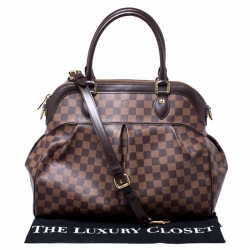 Pre Owned Louis Vuitton Damier Ebene Canvas Trevi GM Bag