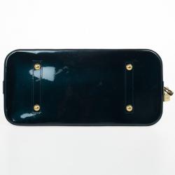 Pre Owned  Louis Vuitton Monogram Vernis Bleu Nuit Alma GM