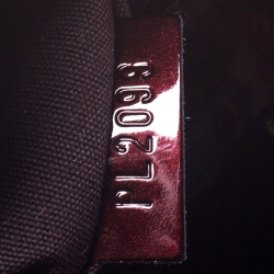 Pre Owned حقيبة كلتش لوي فيتون سوب جلد لامع عنابية