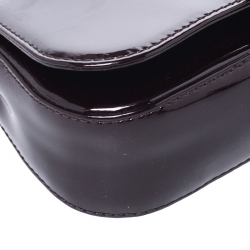 Pre Owned حقيبة كلتش لوي فيتون سوب جلد لامع عنابية