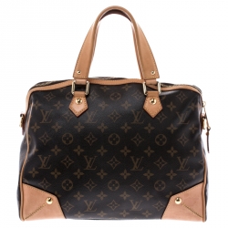 Pre Owned Louis Vuitton Brown Monogram Canvas Retiro PM Bag