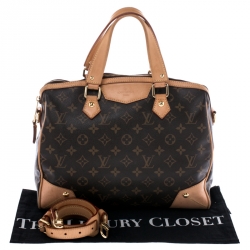 Pre Owned Louis Vuitton Brown Monogram Canvas Retiro PM Bag