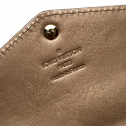 Pre Owned Louis Vuitton Noisette Monogram Vernis Sarah NM3 Wallet