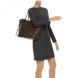 Louis Vuitton Damier Ebene Canvas Neverfull MM Bag