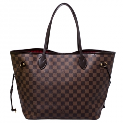 Louis Vuitton Damier Ebene Canvas Neverfull MM Bag