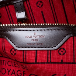 Louis Vuitton Damier Ebene Canvas Neverfull MM Bag