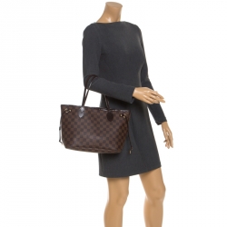 Louis Vuitton Damier Ebene Canvas Neverfull PM Bag