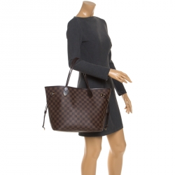 Louis Vuitton Damier Ebene Canvas Neverfull MM Bag