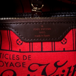 Louis Vuitton Damier Ebene Canvas Neverfull MM Bag