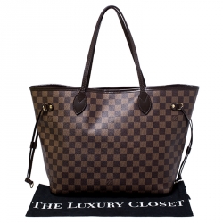 Louis Vuitton Damier Ebene Canvas Neverfull MM Bag