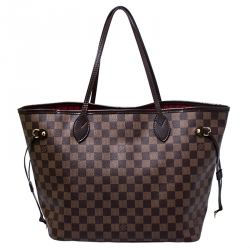 Louis Vuitton Damier Ebene Canvas Neverfull MM Bag