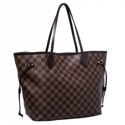 Louis Vuitton Damier Ebene Canvas Neverfull MM Bag