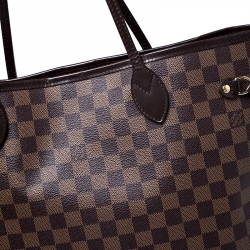 Louis Vuitton Damier Ebene Canvas Neverfull MM Bag