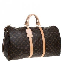 Pre Owned Louis Vuitton Monogram Canvas Keepall 55 Bag