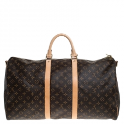 Pre Owned Louis Vuitton Monogram Canvas Keepall 55 Bag
