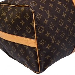 Pre Owned Louis Vuitton Monogram Canvas Keepall 50 Bandouliere Bag
