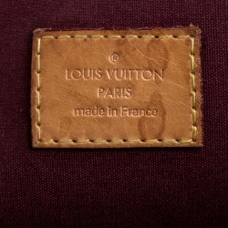 Pre Owned Louis Vuitton Rouge Fauviste Monogram Vernis Alma PM Bag