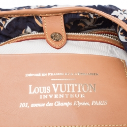 Pre Owned Louis Vuitton Navy Blue Monogram Nylon Limited Edition Bulles MM Bag