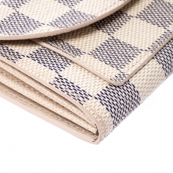 Pre Owned Louis Vuitton Damier Azur Pochette Solo Belt Bag