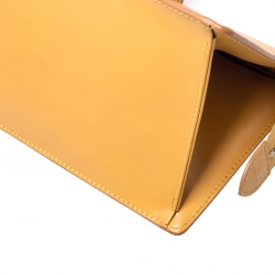 Pre Owned Louis Vuitton Tassil Yellow Epi Leather Sac Triangle Bag