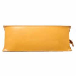 Pre Owned Louis Vuitton Tassil Yellow Epi Leather Sac Triangle Bag
