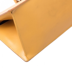 Pre Owned Louis Vuitton Tassil Yellow Epi Leather Sac Triangle Bag