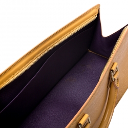 Pre Owned Louis Vuitton Tassil Yellow Epi Leather Sac Triangle Bag