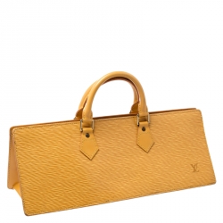Pre Owned Louis Vuitton Tassil Yellow Epi Leather Sac Triangle Bag
