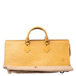 Pre Owned Louis Vuitton Tassil Yellow Epi Leather Sac Triangle Bag
