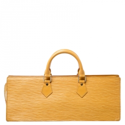 Pre Owned Louis Vuitton Tassil Yellow Epi Leather Sac Triangle Bag