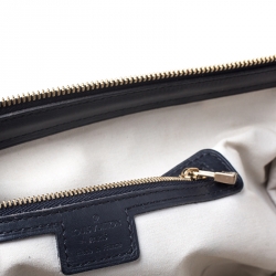 Pre Owned Louis Vuitton Navy Blue Monogram Canvas Mini Lin Josephine GM Bag